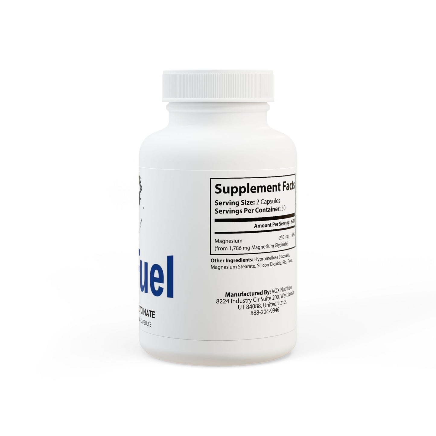 Magnesium Glycinate Supplement (60 Capsules)