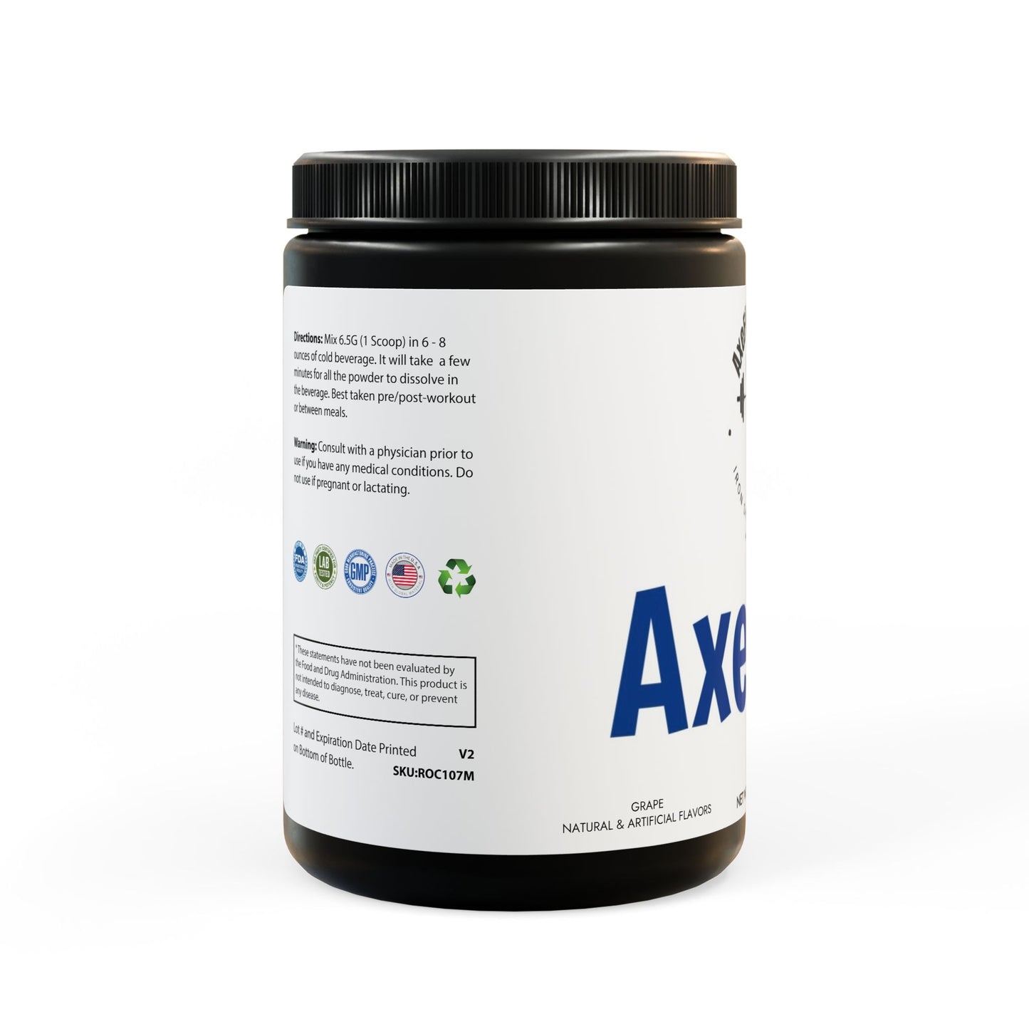 BCAA Supplement, Grape (325g, 11.46oz, 50 servings)