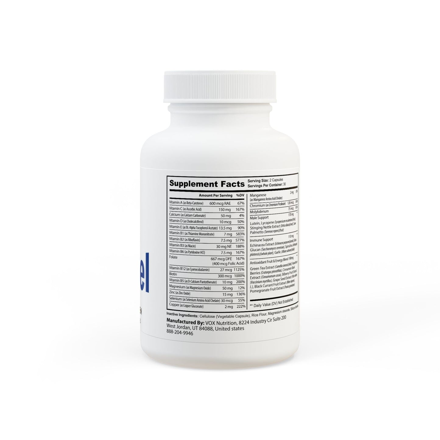 Multivitamin for Men Supplement (60 Capsules)