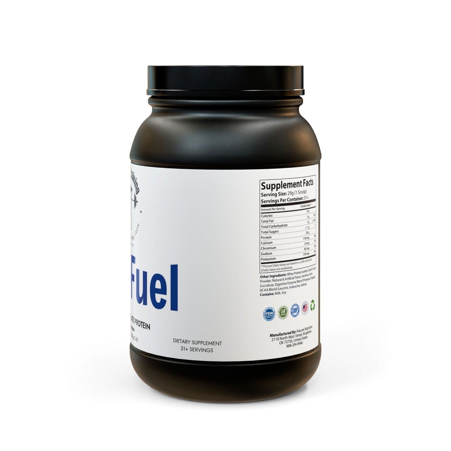 Whey Isolate Protein Supplement (907g, 2lb)- Chocolate